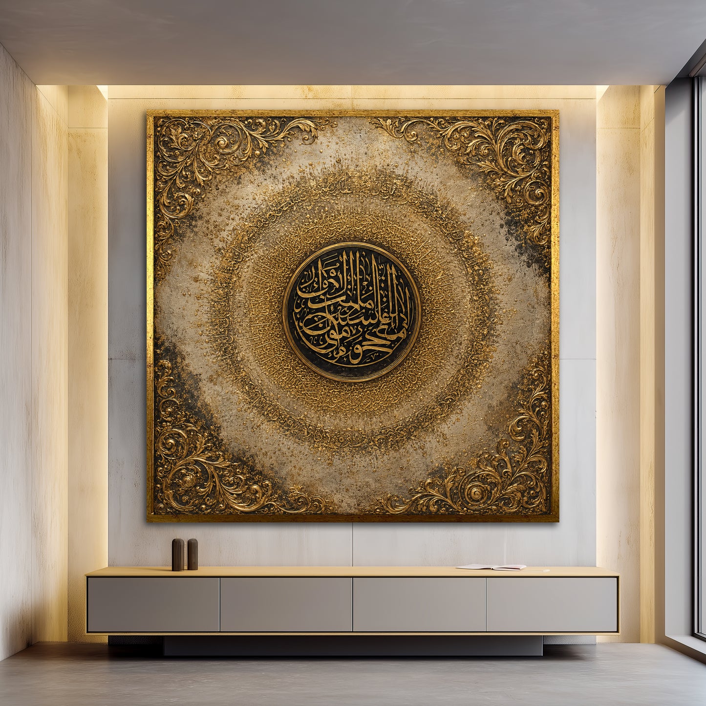 Islamic Calligraphy Canvas Art - Luxury Hallway Decor