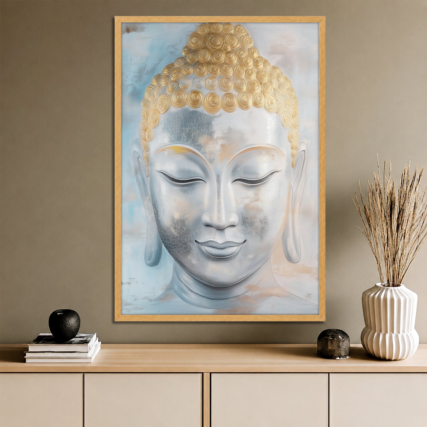 Buddha Canvas Print - Modern Zen Wall Art Decor