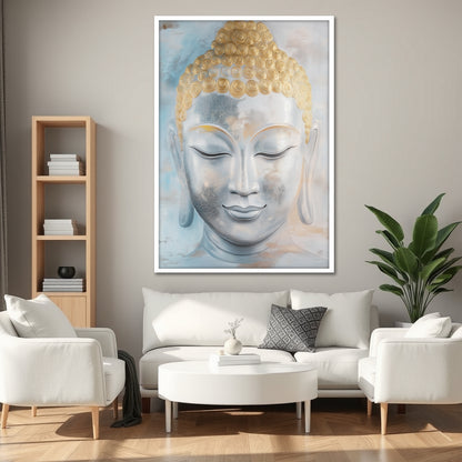 Buddha Canvas Print - Modern Zen Wall Art Decor