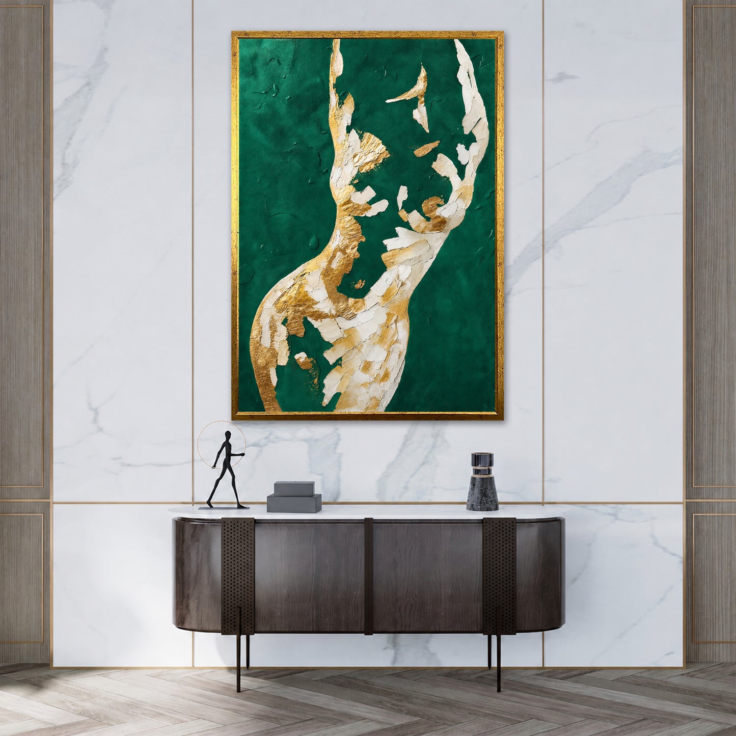 Abstract Female Silhouette Canvas Art - Modern Home Decor