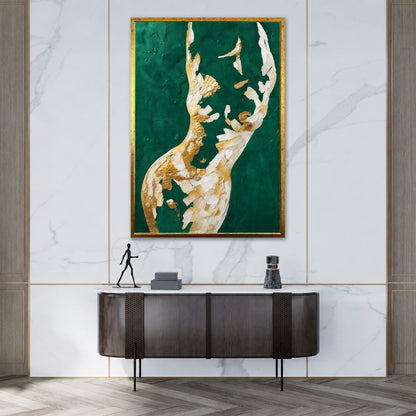 Abstract Female Silhouette Canvas Art - Modern Home Decor