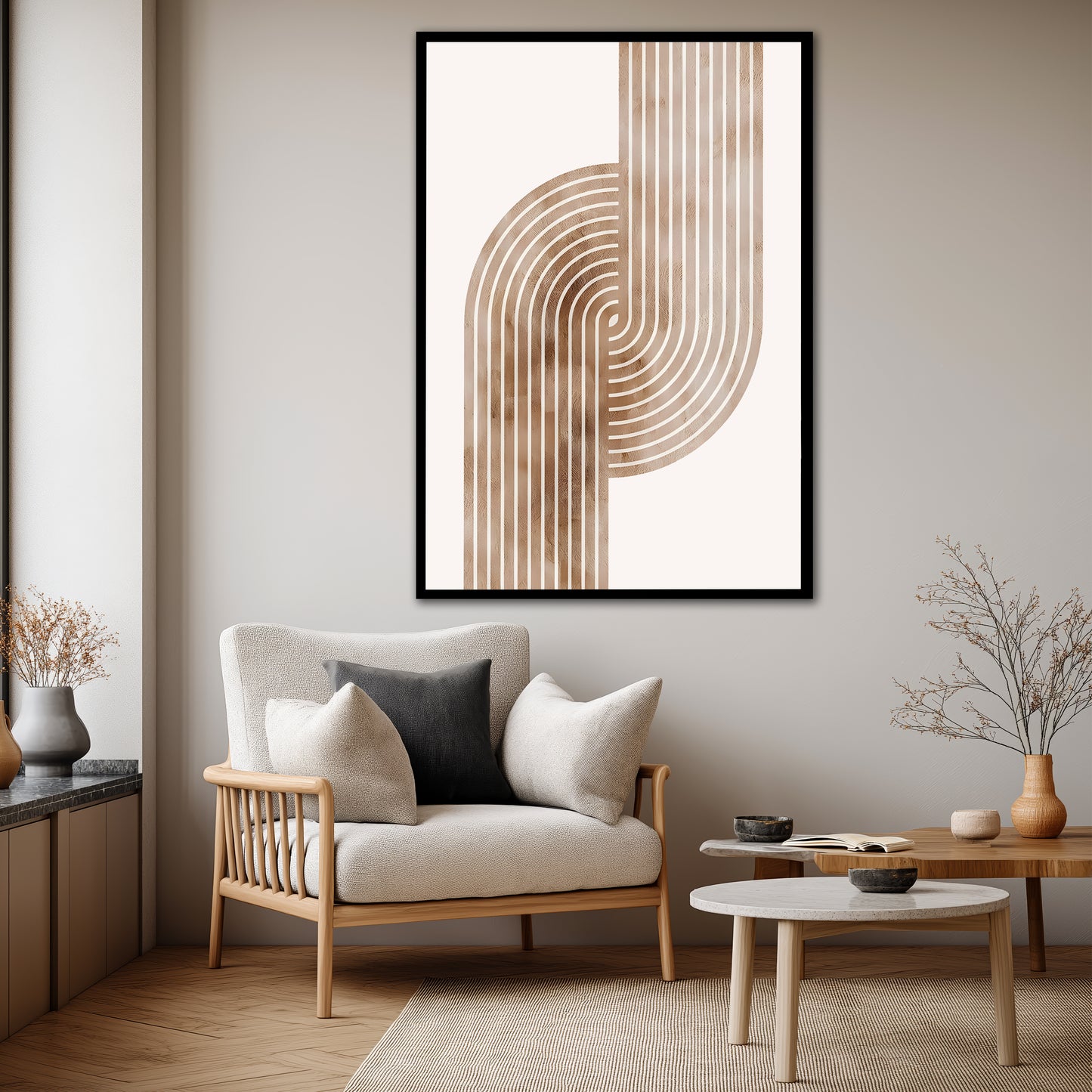 Mid-Century Modern Bohemian Canvas Art - Luxury Home Decoration