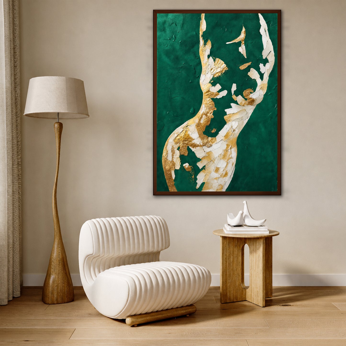 Abstract Female Silhouette Canvas Art - Modern Home Decor