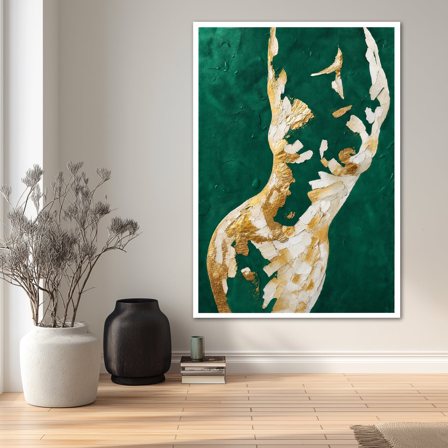 Abstract Female Silhouette Canvas Art - Modern Home Decor