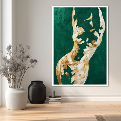 Abstract Female Silhouette Canvas Art - Modern Home Decor