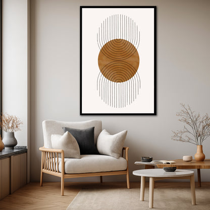 Mid-Century Modern Bohemian Canvas Wall Art - Luxury Home Decoration