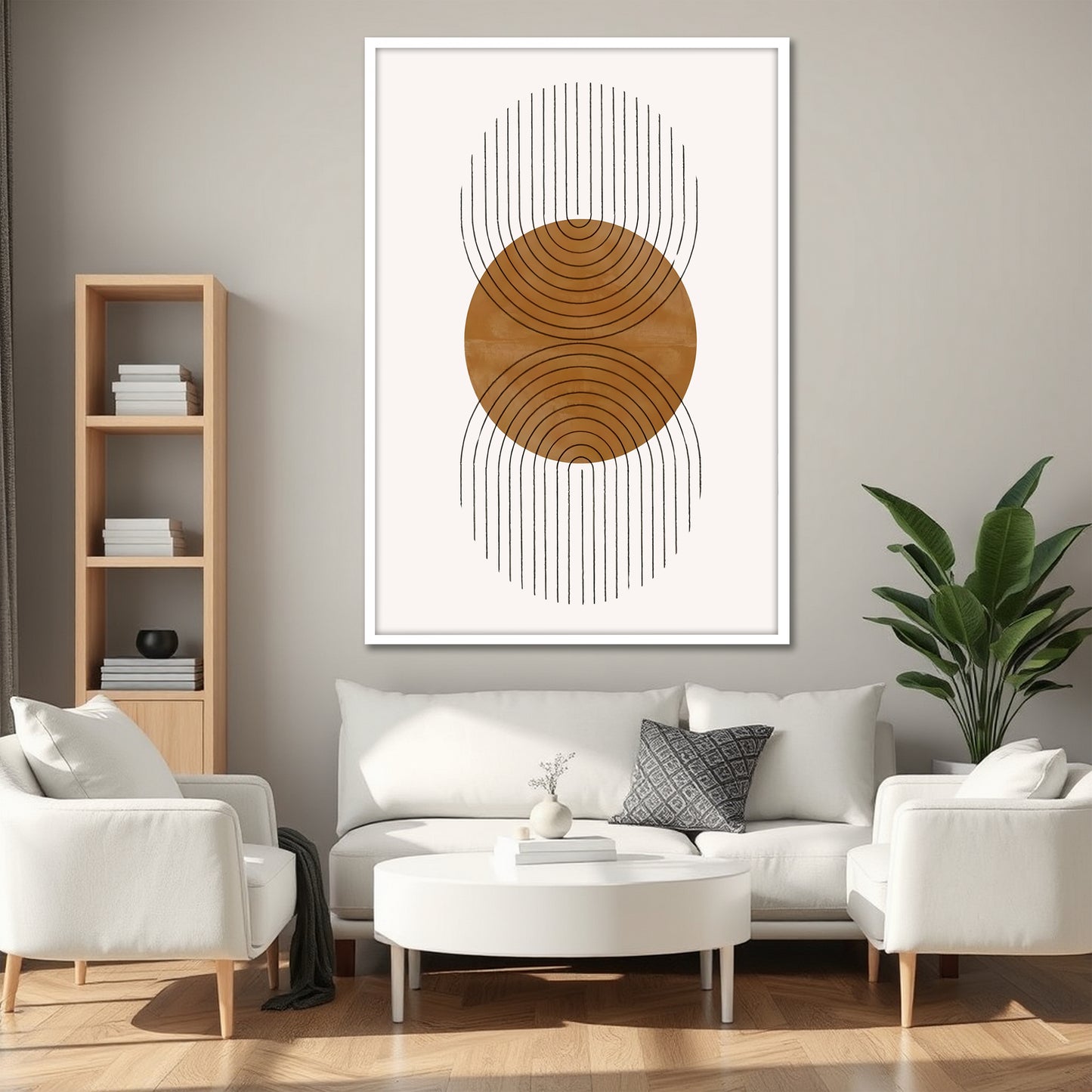 Mid-Century Modern Bohemian Canvas Wall Art - Luxury Home Decoration