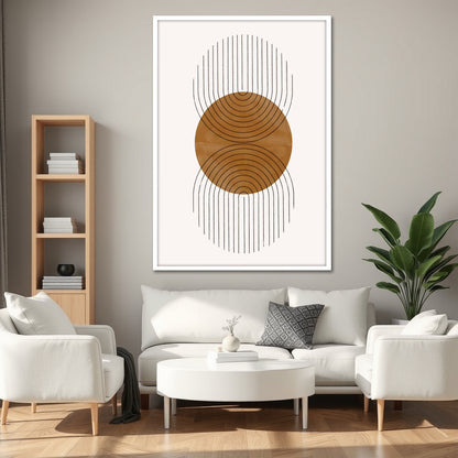 Mid-Century Modern Bohemian Canvas Wall Art - Luxury Home Decoration