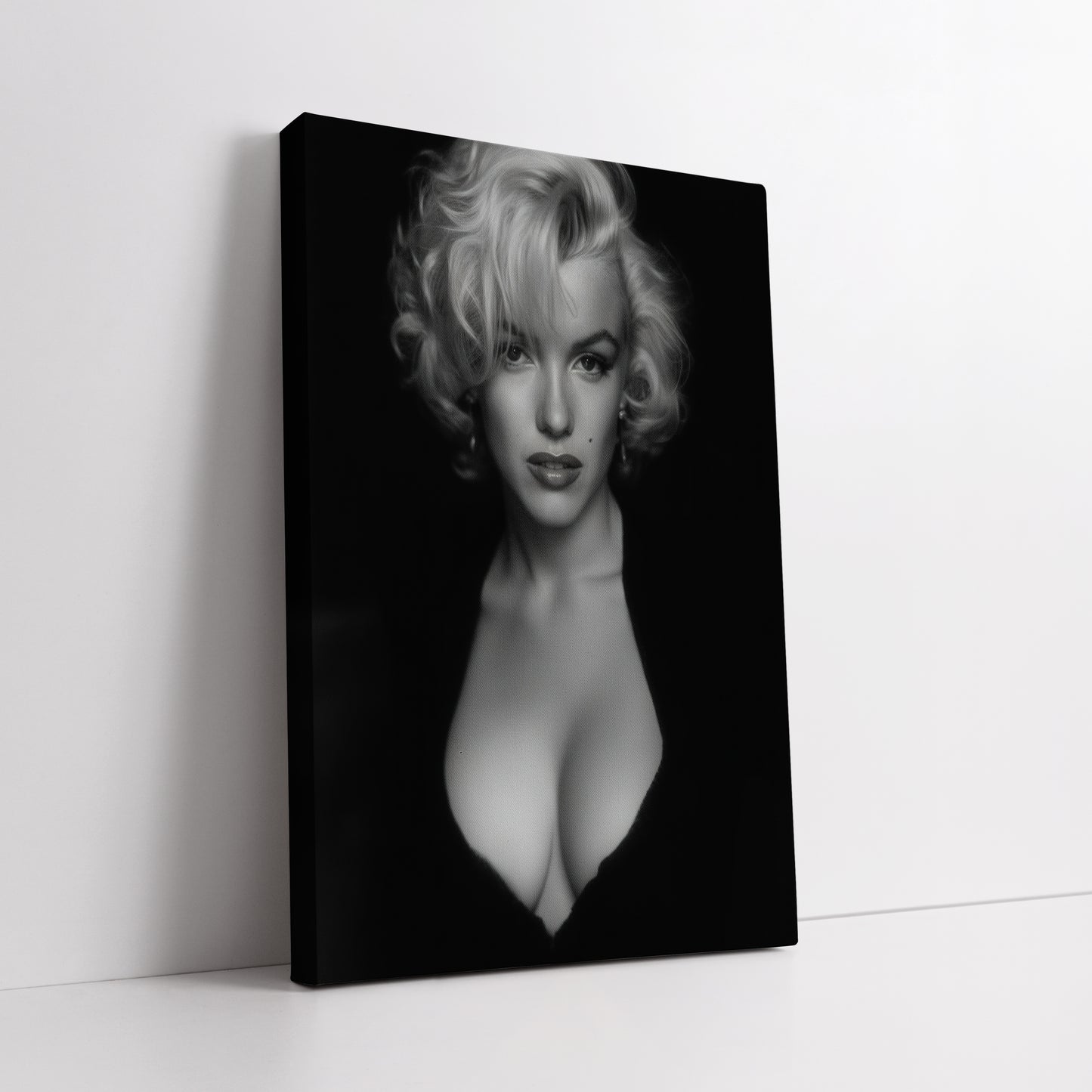 Marilyn Monroe Black and White Canvas Wall Art - Modern Home Decor
