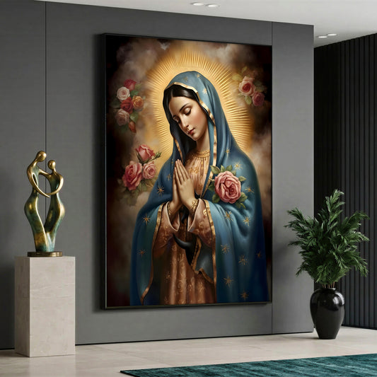 Our Lady of Guadalupe Inspired Canvas Print - Christian Home Decor