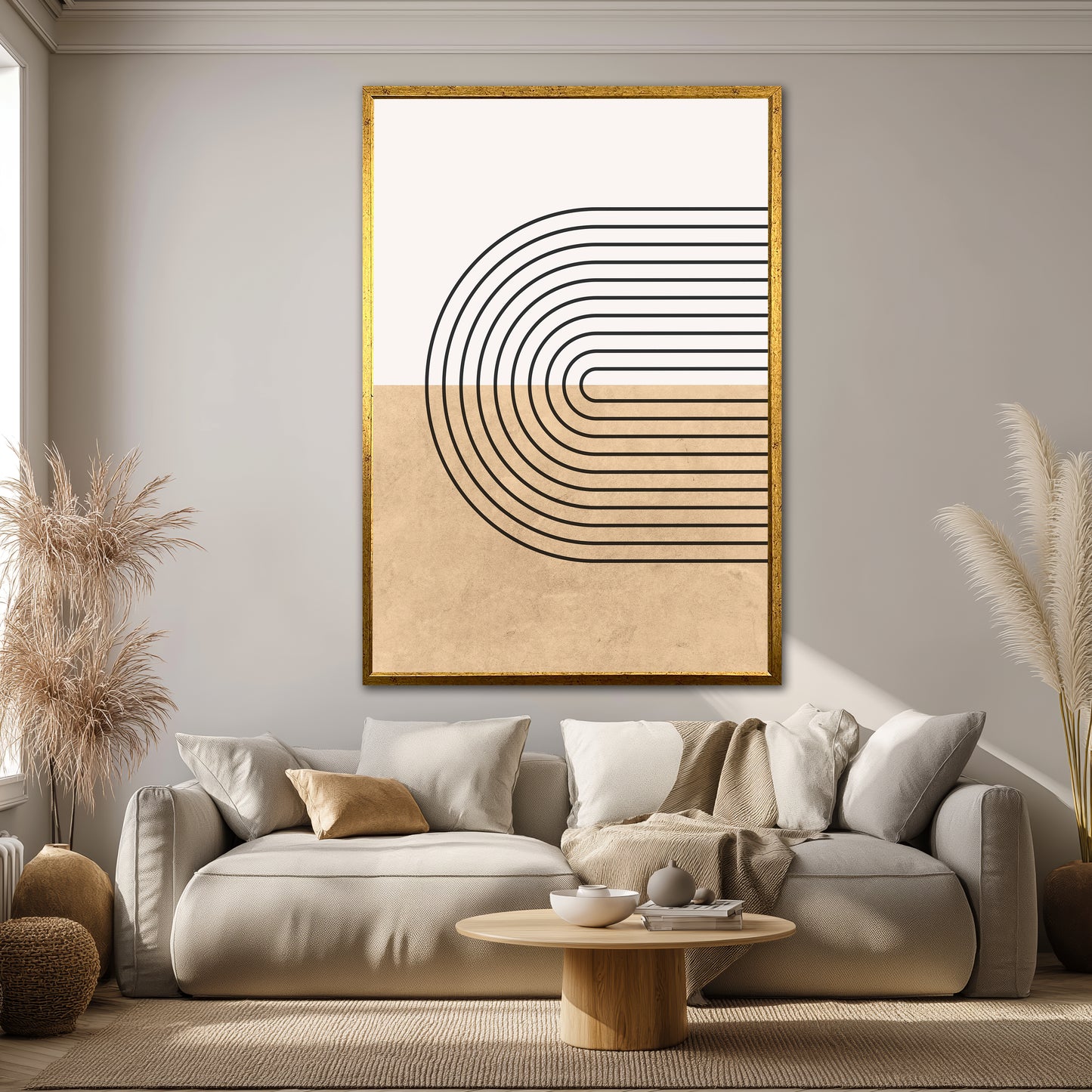 Luxury Boho Canvas Print - Mid-Century Modern Wall Art
