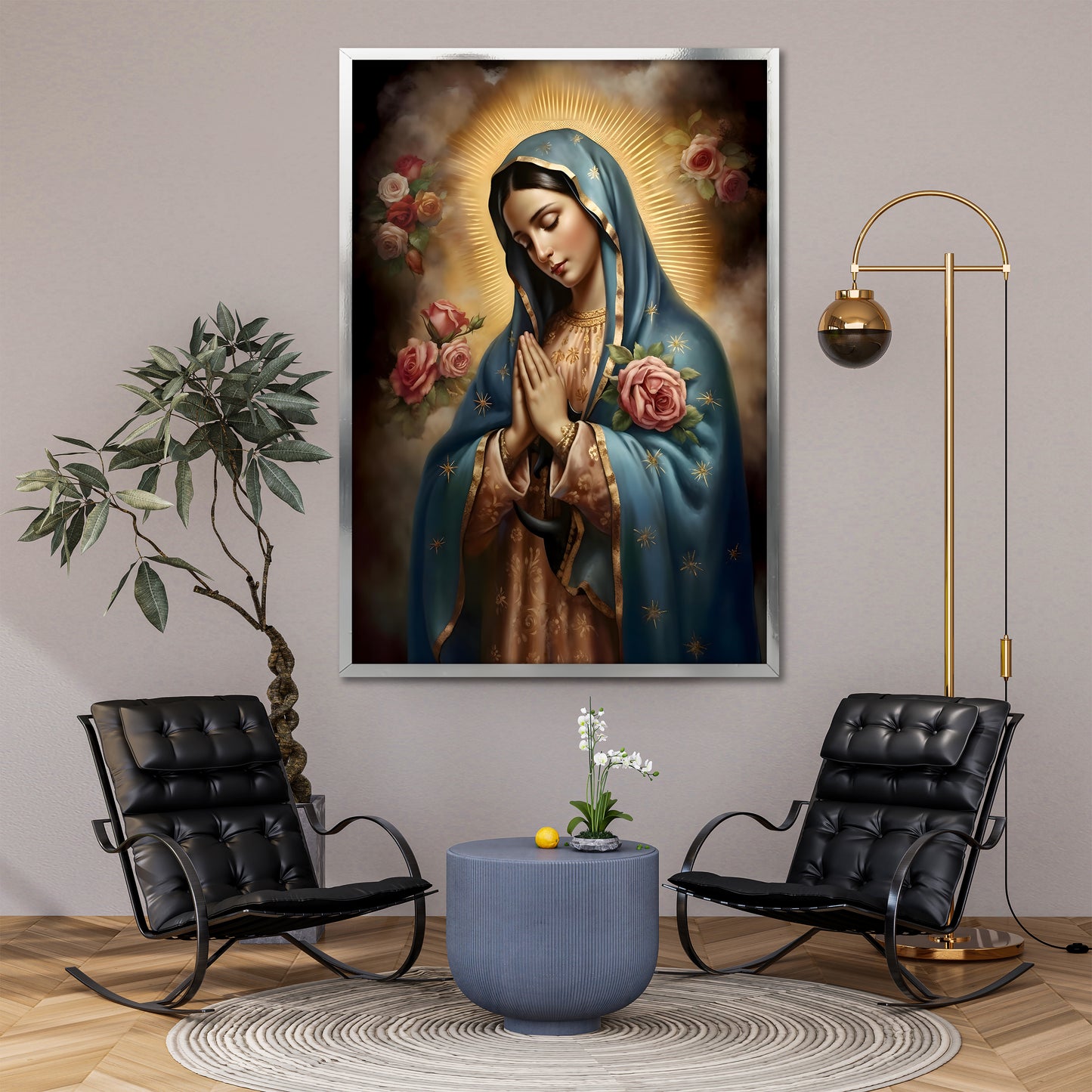 Our Lady of Guadalupe Inspired Canvas Print - Christian Home Decor