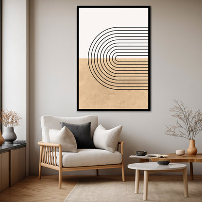 Luxury Boho Canvas Print - Mid-Century Modern Wall Art