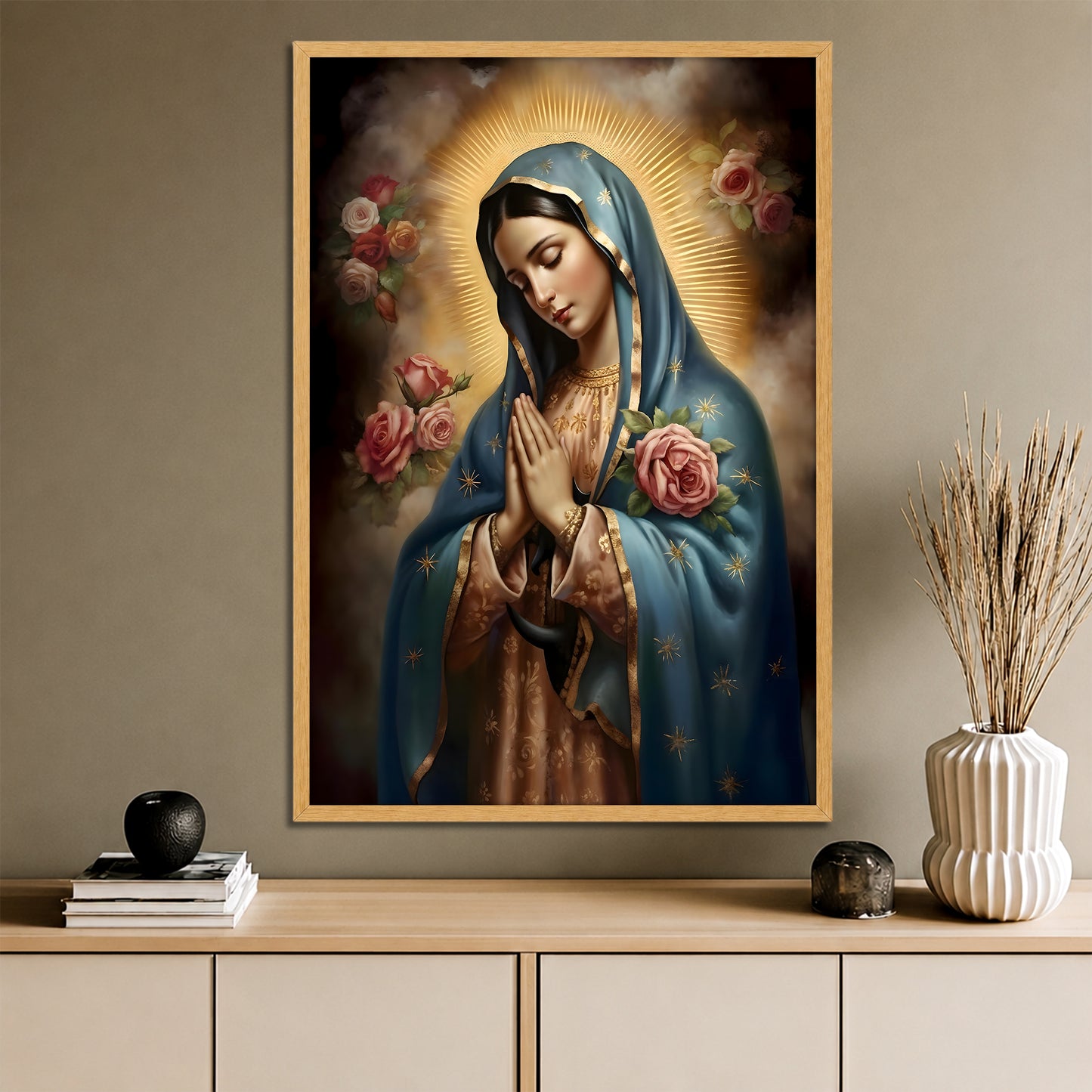 Our Lady of Guadalupe Inspired Canvas Print - Christian Home Decor