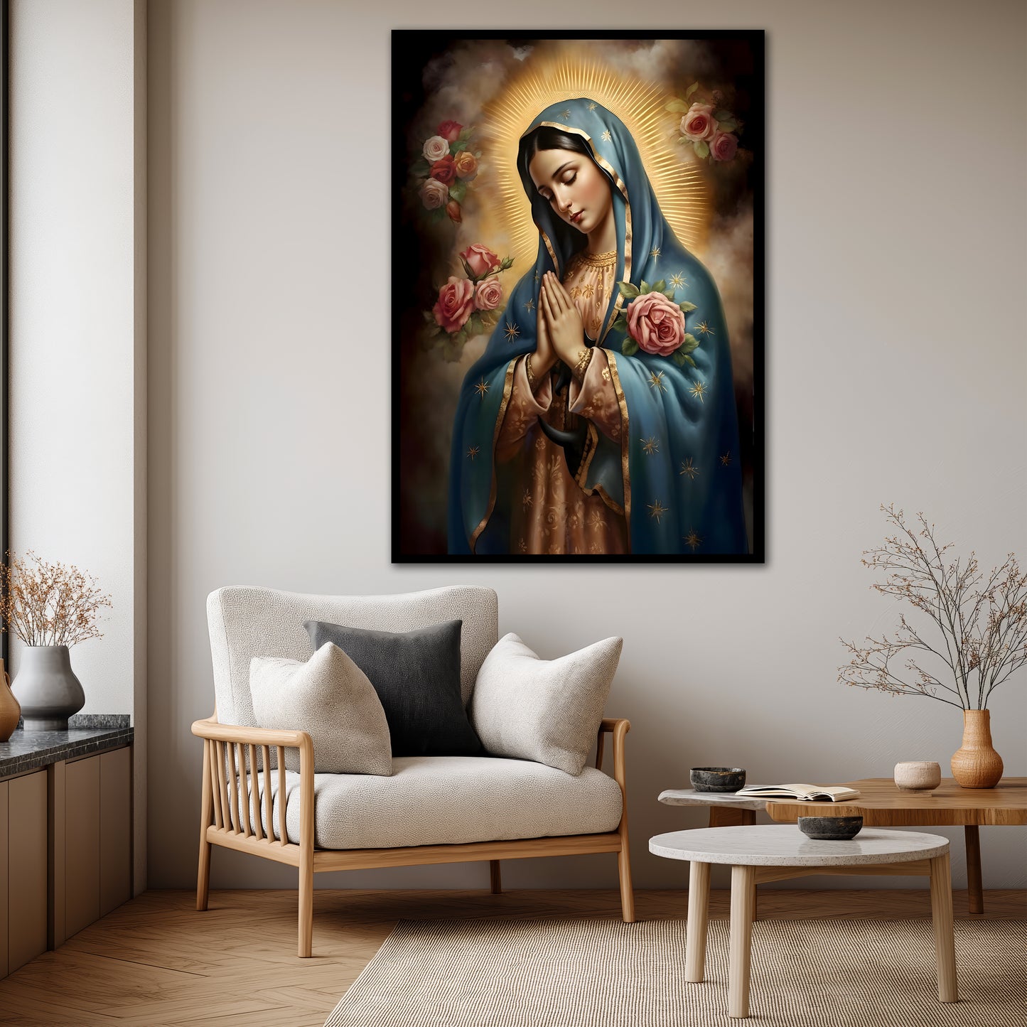 Our Lady of Guadalupe Inspired Canvas Print - Christian Home Decor
