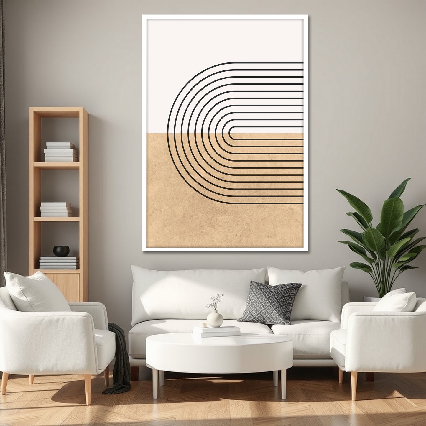 Luxury Boho Canvas Print - Mid-Century Modern Wall Art