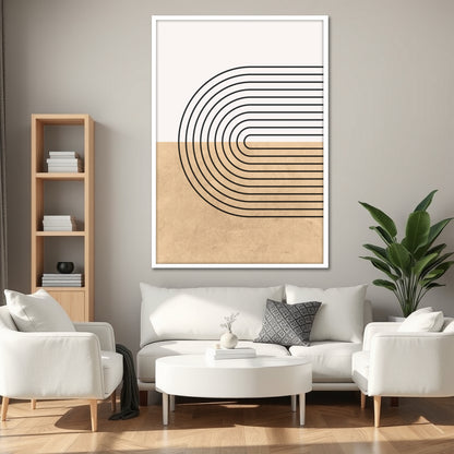 Luxury Boho Canvas Print - Mid-Century Modern Wall Art