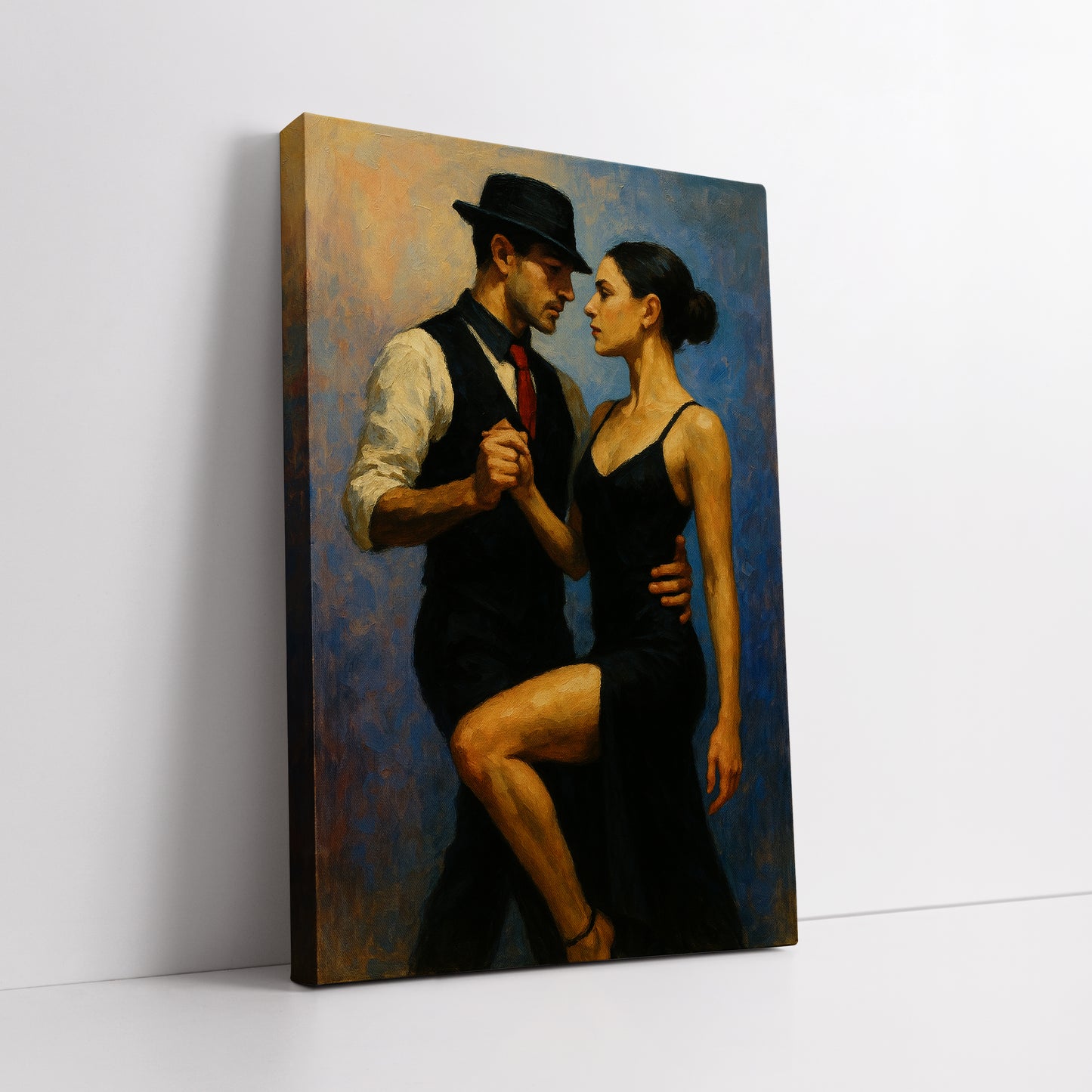 Black Dress Tango Couple - Aesthetic Office Decor