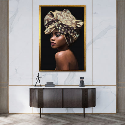 African Woman Portrait Art - Unique Studio Concept