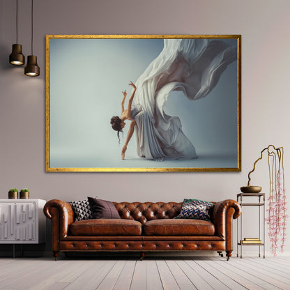 Aesthetic Ballerina Canvas Print - Graceful Modern Dance Wall Decor