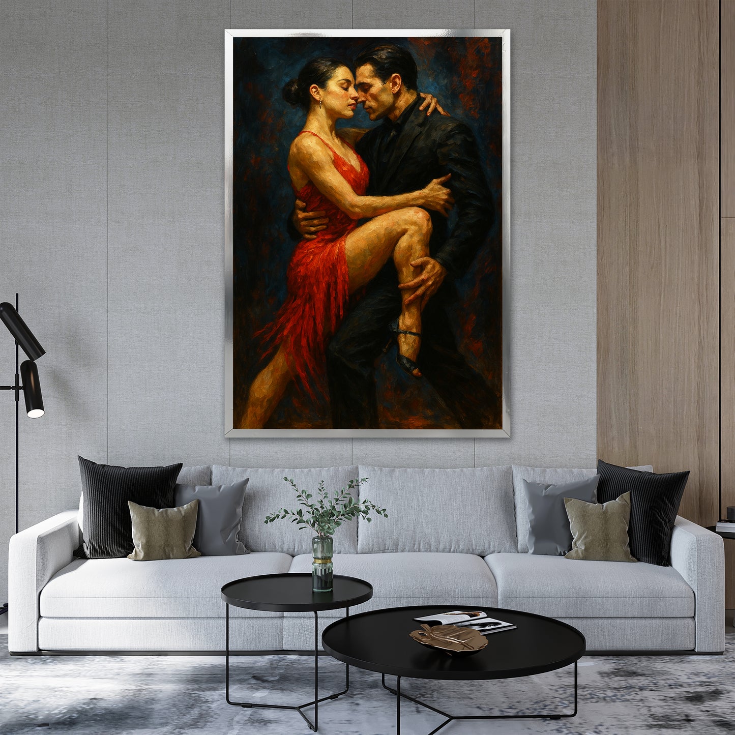 Passionate Tango Dancing Couple - Fine Art Design