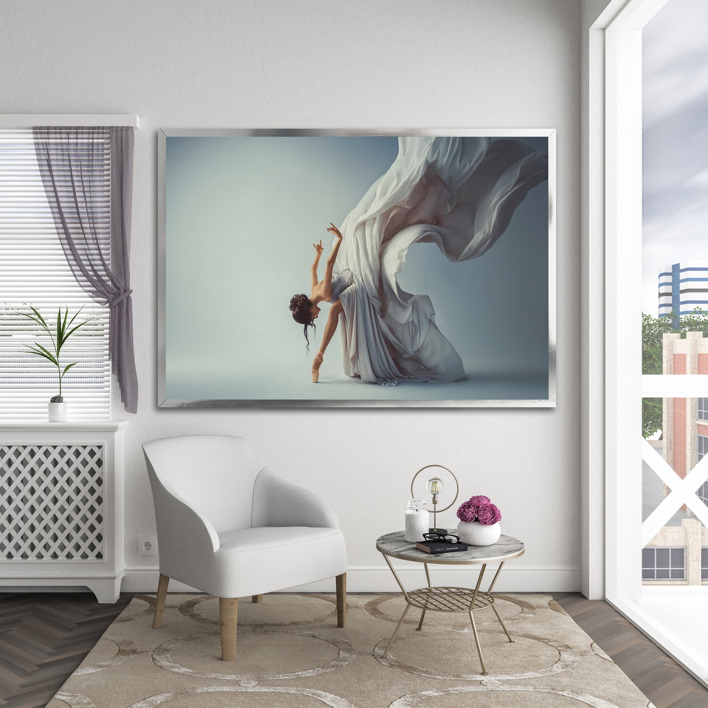 Aesthetic Ballerina Canvas Print - Graceful Modern Dance Wall Decor
