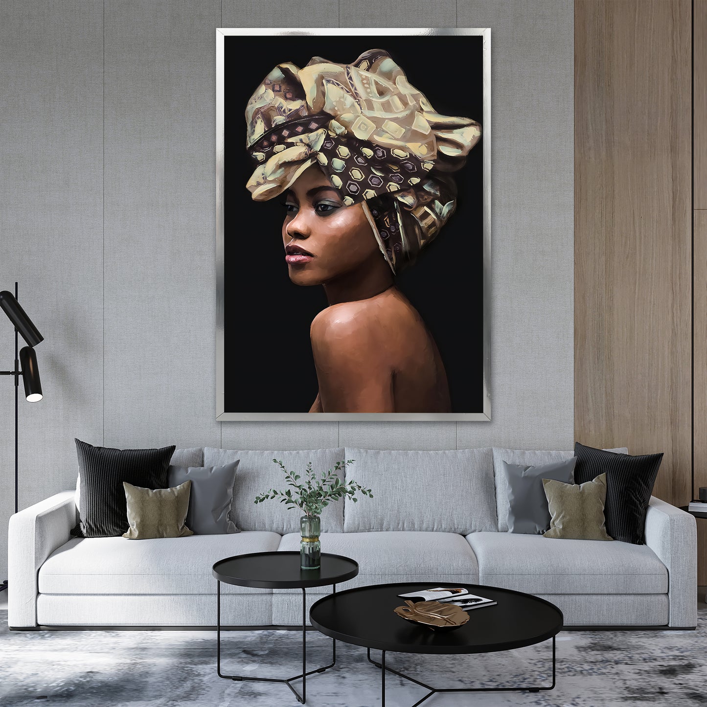 African Woman Portrait Art - Unique Studio Concept