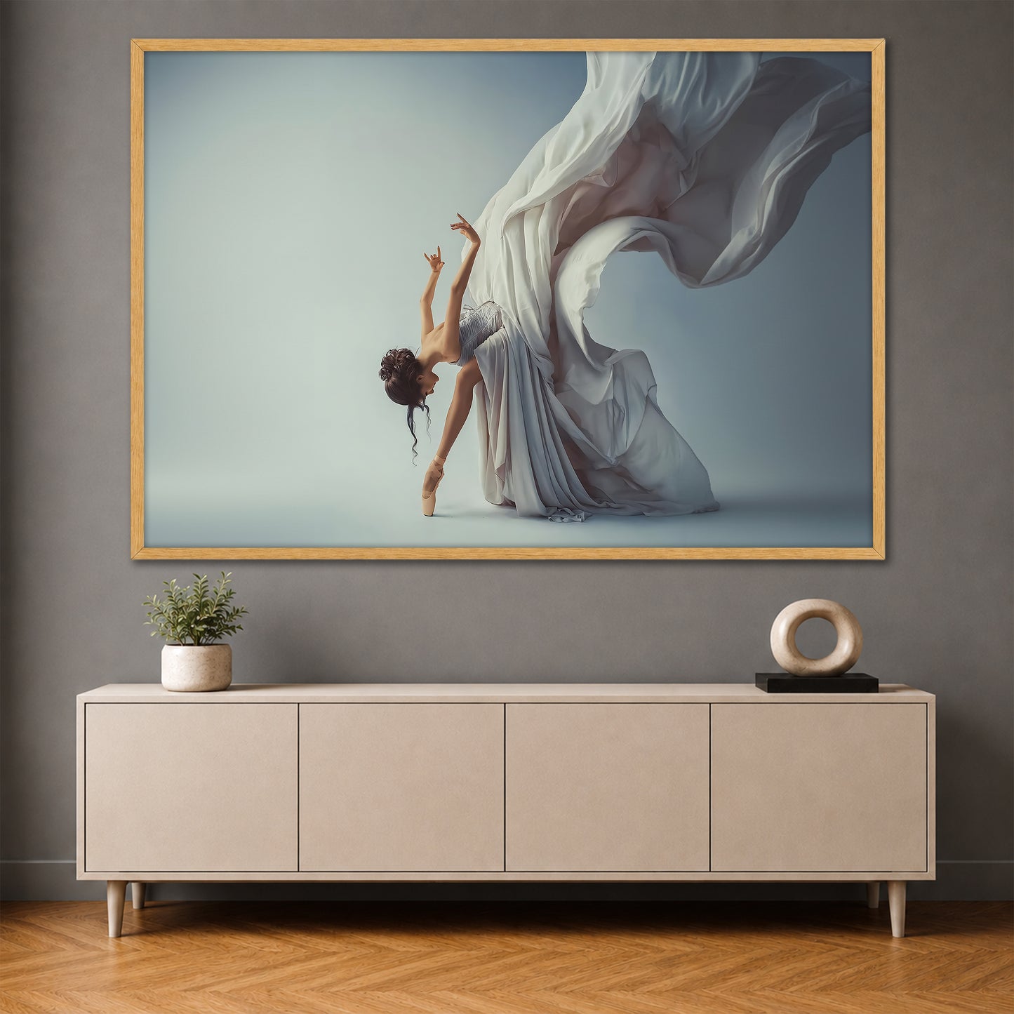 Aesthetic Ballerina Canvas Print - Graceful Modern Dance Wall Decor