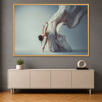 Aesthetic Ballerina Canvas Print - Graceful Modern Dance Wall Decor