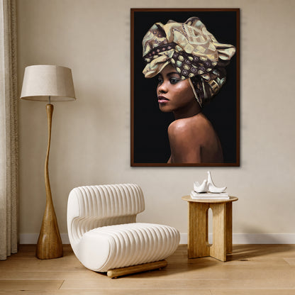 African Woman Portrait Art - Unique Studio Concept