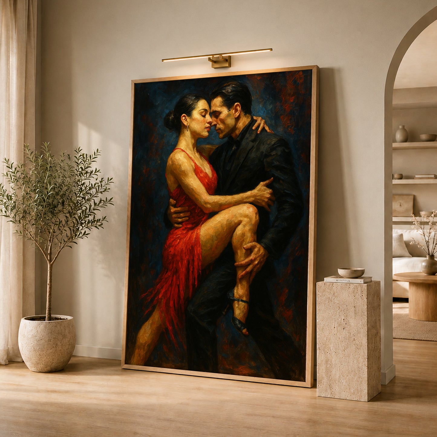 Passionate Tango Dancing Couple - Fine Art Design