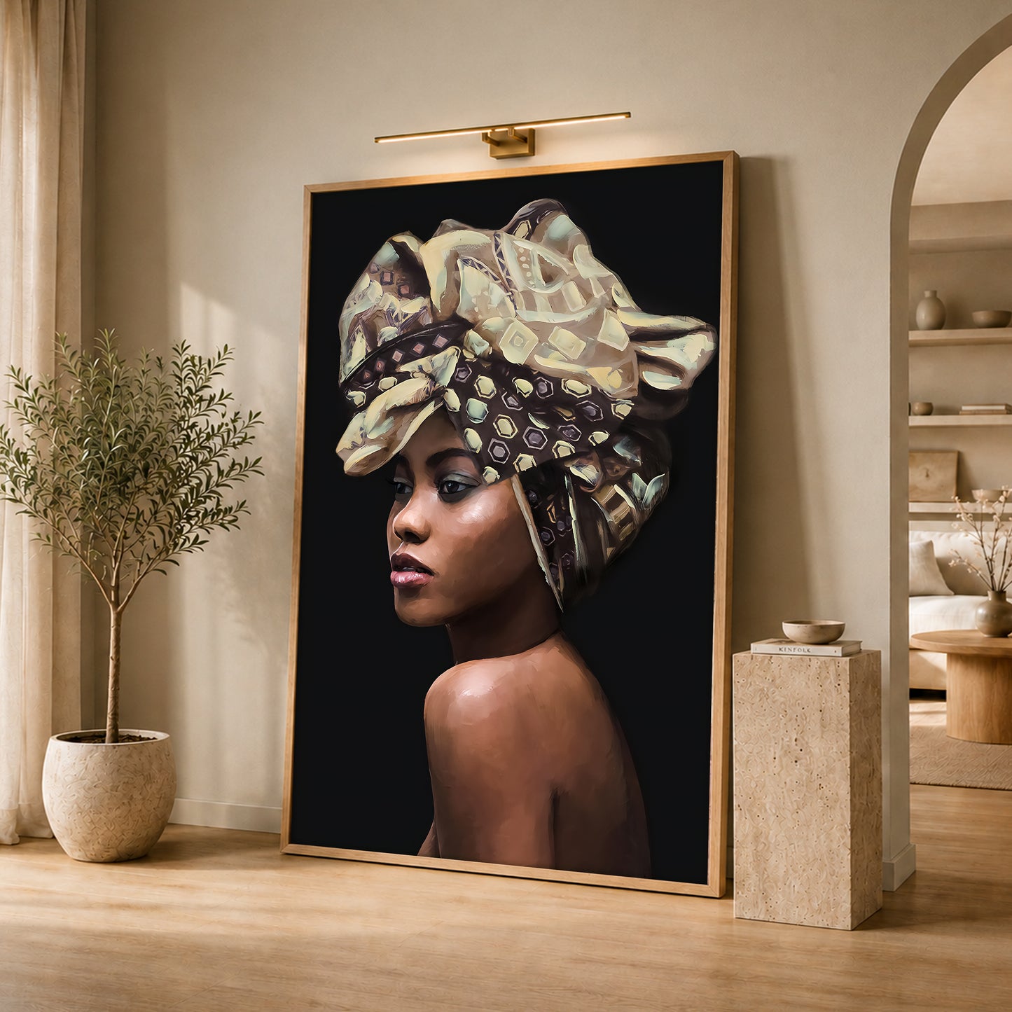 African Woman Portrait Art - Unique Studio Concept