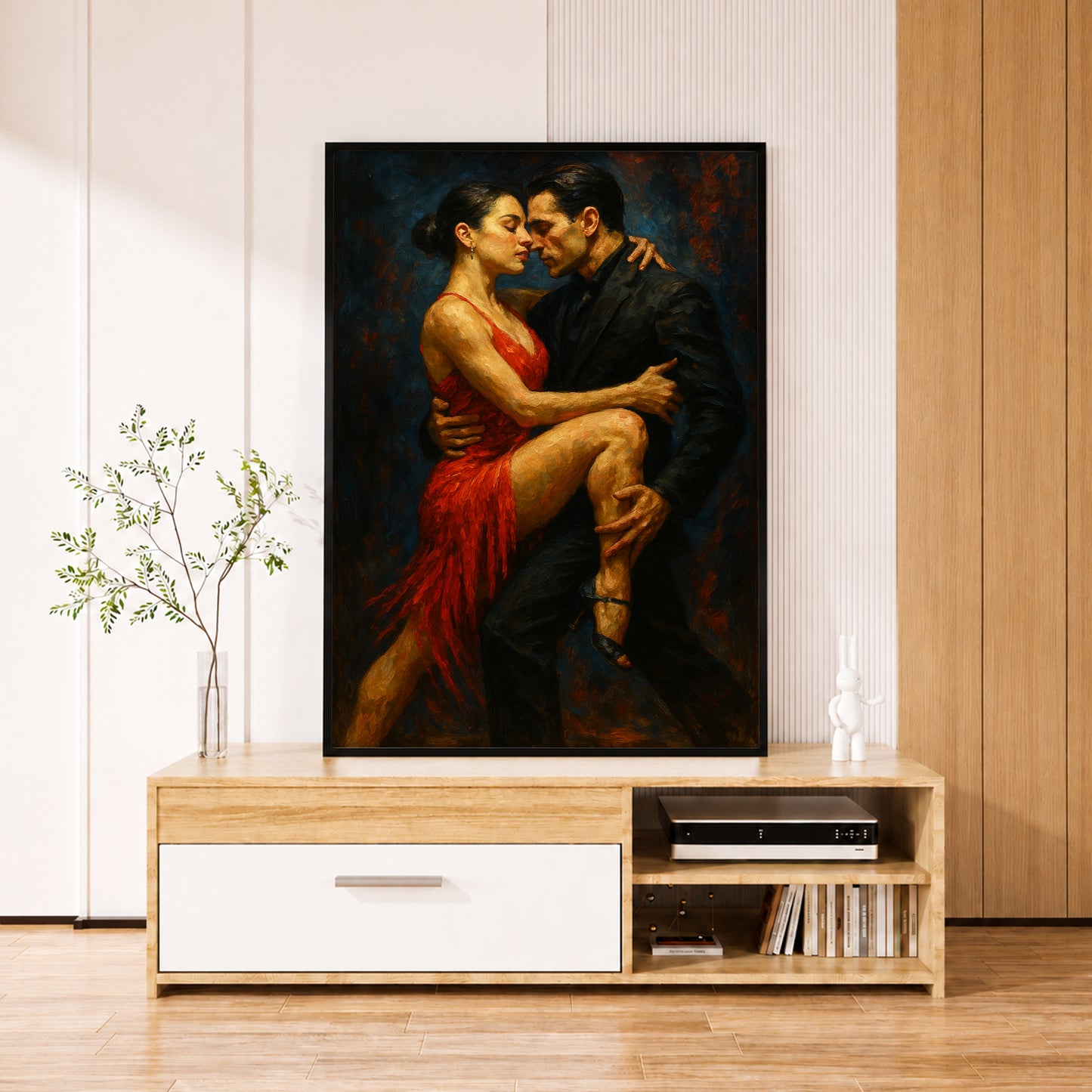 Passionate Tango Dancing Couple - Fine Art Design