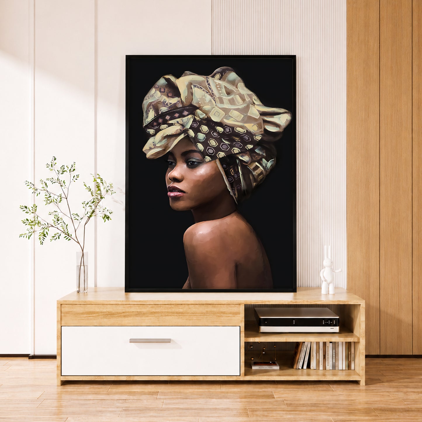 African Woman Portrait Art - Unique Studio Concept