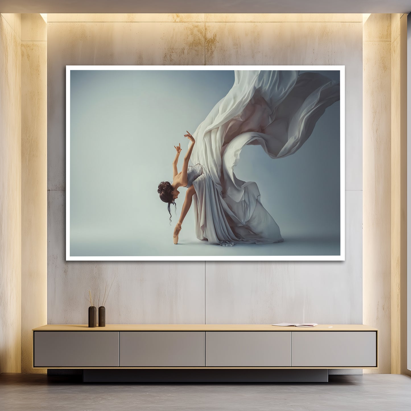 Aesthetic Ballerina Canvas Print - Graceful Modern Dance Wall Decor