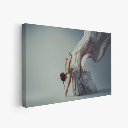 Aesthetic Ballerina Canvas Print - Graceful Modern Dance Wall Decor