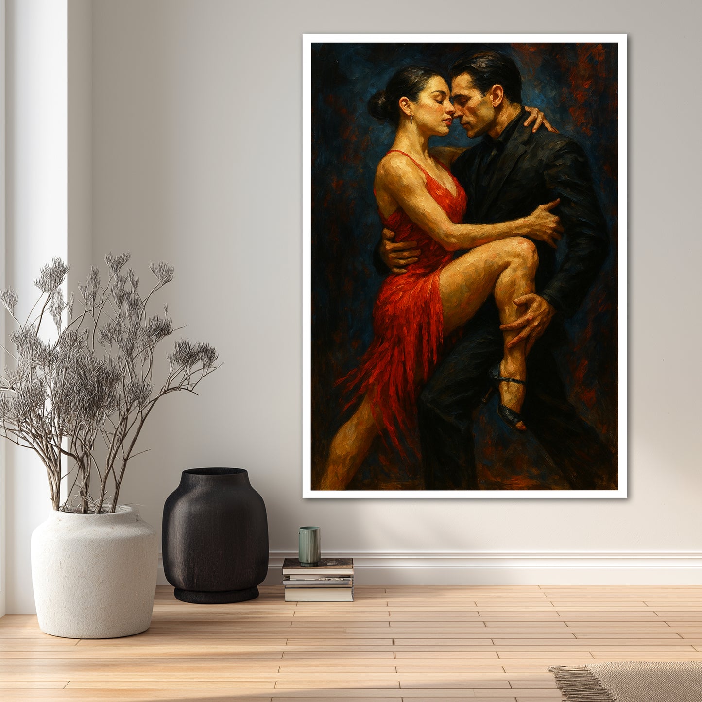 Passionate Tango Dancing Couple - Fine Art Design