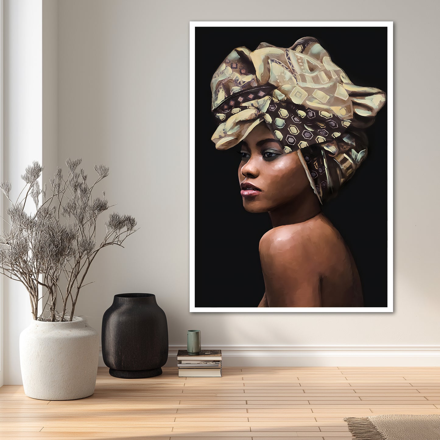 African Woman Portrait Art - Unique Studio Concept