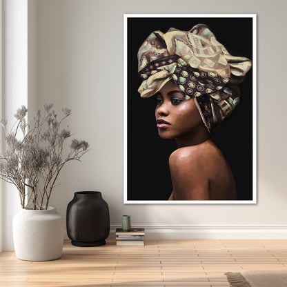 African Woman Portrait Art - Unique Studio Concept