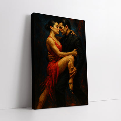 Passionate Tango Dancing Couple - Fine Art Design