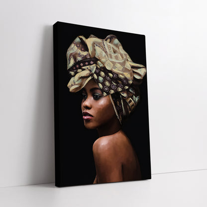 African Woman Portrait Art - Unique Studio Concept