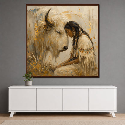 Native American Canvas Art - Cozy Rustic Living Decor