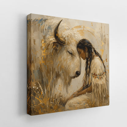 Native American Canvas Art - Cozy Rustic Living Decor