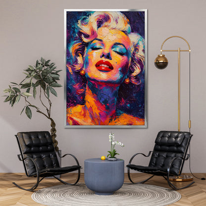 Abstract Colorful Marilyn Monroe Canvas Art - Vibrant Pop Art Print