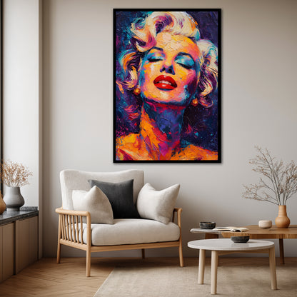 Abstract Colorful Marilyn Monroe Canvas Art - Vibrant Pop Art Print