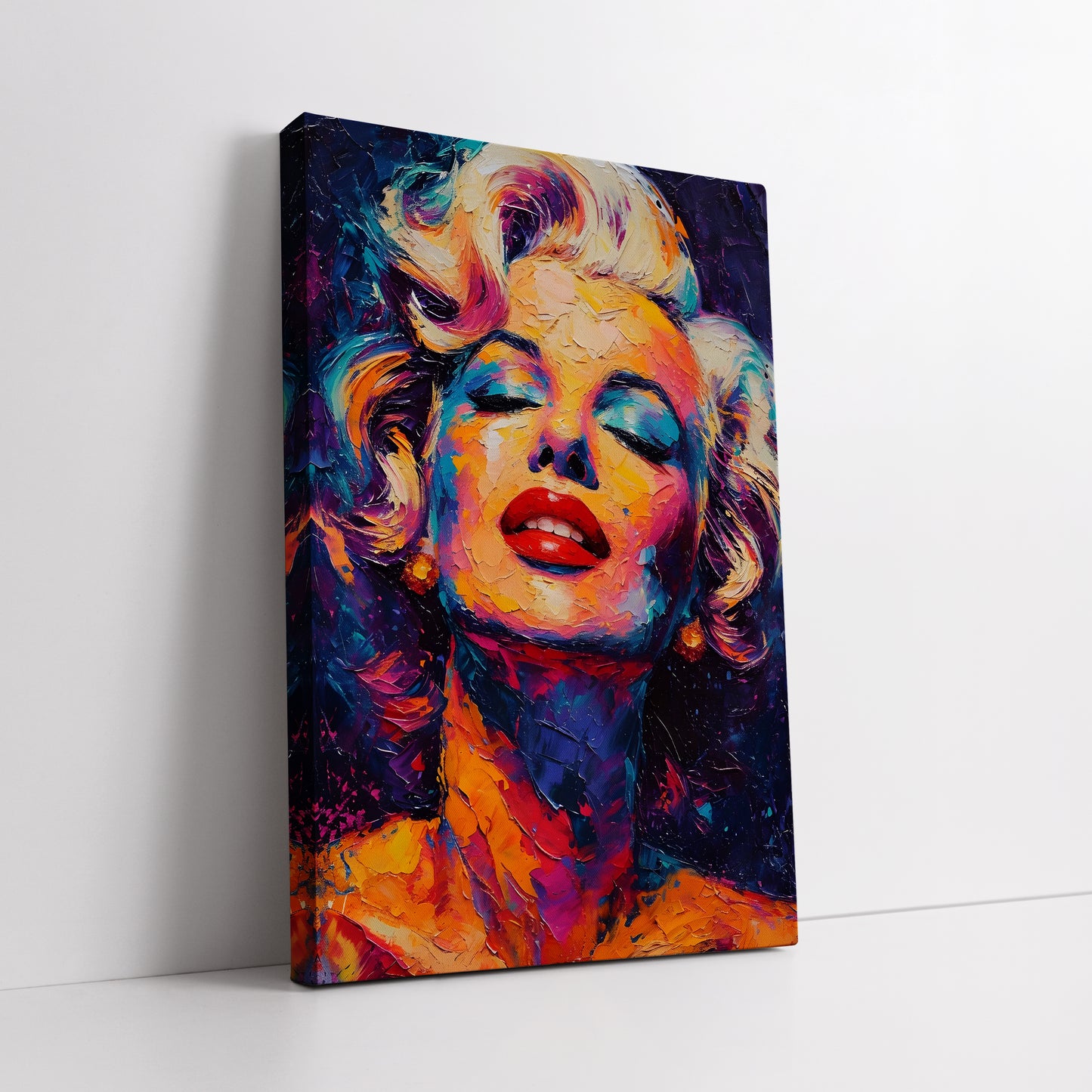 Abstract Colorful Marilyn Monroe Canvas Art - Vibrant Pop Art Print