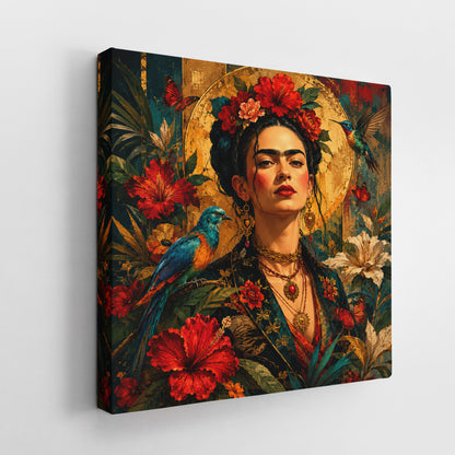 Frida Kahlo Canvas Print - Boho Chic Bedroom Decor